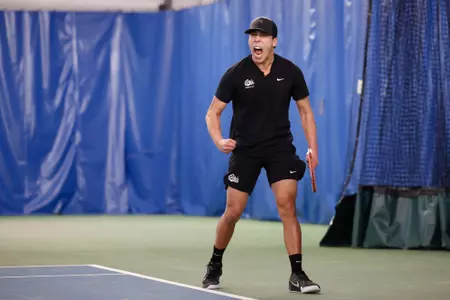 The Montana Grizzlies go against the North Dakota Hawks on Jan. 25, 2025, at the PEAK Racquet Club, in Missoula, Montana.