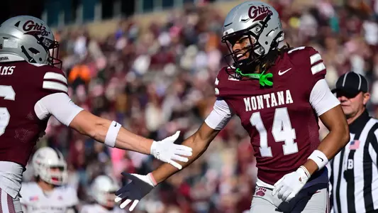 The Grizzlies play Sacred Heart University at Washington-Grizzly Stadium on October, 18, 2025 in Missoula, Montana.