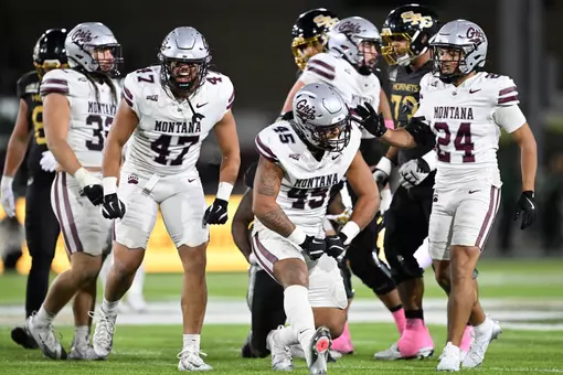 Montana plays against the Sacramento State Hornets at the Hornet Stadium in Sacramento, California, on October 24, 2025.