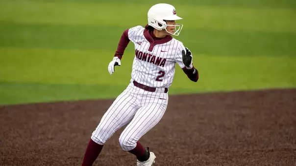 The University of Montana Grizzly softball team plays MSU Billings at a home game in Missoula, Montana on October 4, 2025.
