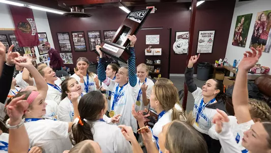 Montana beat Weber State in a shootout to clinch the Big Sky Tournament Title at South Campus Stadium on November 9, 2025 in Missoula,