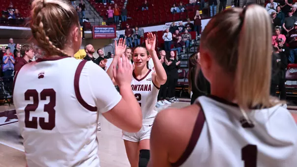 The Lady Griz plays against the Seattle Pacific Falcons at Dahlberg Arena on Tuesday, Nov. 4, 2025.