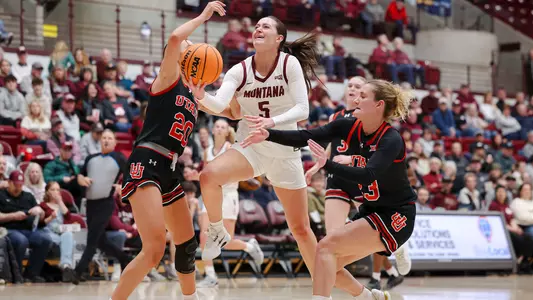 The Lady Griz go up against the Utah Utes on November 29, 2025, in Dahlberg Arena in Missoula, Montana