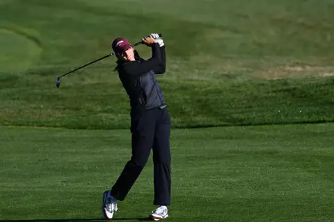 Montana plays during the Sun Mountain Intercollegiate at the Ranch Club in Missoula on Tuesday, October. 7, 2025.