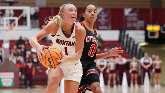 The Lady Griz go up against the Utah Utes on November 29, 2025, in Dahlberg Arena in Missoula, Montana