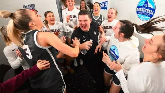 Montana plays the Northern Arizona University during the 2025 Big Sky Women's Basketball Championship at Idaho Central Arena in Boise on March 11, 2025.