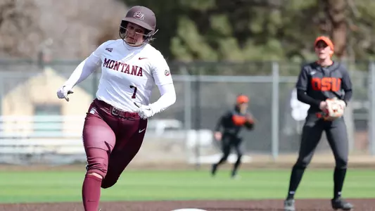 Montana softball goes against Oregon State on Friday March 22, 2025, in Missoula, Montana.