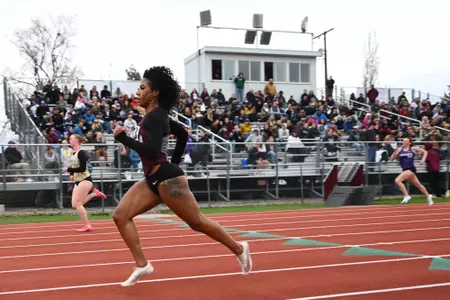 University of Montana athletes compete in the Al Manuel Invitational in Missoula on Saturday, March 29, 2025.