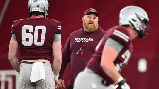 Montana practices on Monday, March 31, 2025.