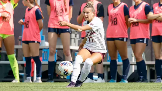 Montana soccer defeated Montana State Billings 5-0 at South Campus Stadium in Missoula, Montana on September 7th, 2025.