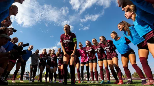 The University of Montana Grizzly soccer team defeats the Washington State Cougars at a home game in Missoula, Montana on September 21, 2025.