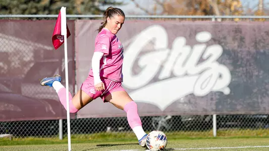The University of Montana Grizzly soccer team takes on Eastern Washington on Oct. 29, 2026, at Dornblaser Field, in Missoula.