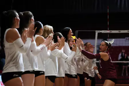 Action shots of the University of Montana Grizzlies’ Volleyball and the University of Idaho Vandals on Oct. 3, 2026, Dahlberg Arena, in Missoula, Montana.