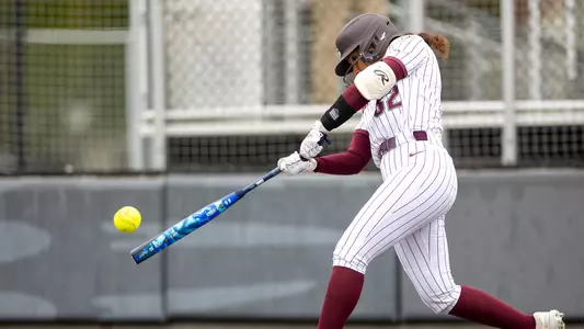 The University of Montana Grizzly softball team plays MSU Billings at a home game in Missoula, Montana on October 4, 2025.