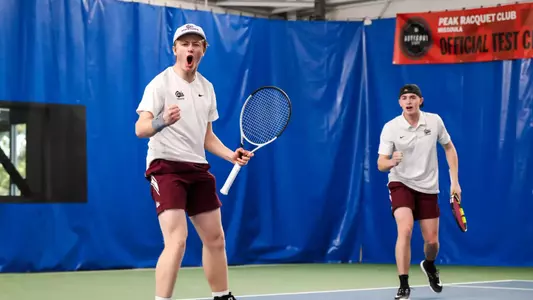 The University of Montana Men’s Tennis Team takes on NAU at home on April 5, 2026 in Missoula, MT.