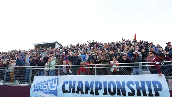 The Montana Grizzlies defeat the Weber State Wildcats, winning the Big Sky Championships, on Sunday November 9, 2025, in South Campus Stadium, in Missoula, Montana