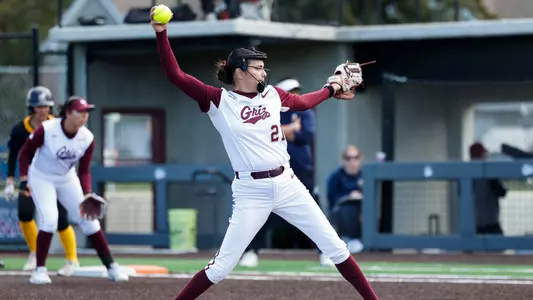 The University of Montana Grizzly softball team beats MSU Billings at a home game on April 3, 2026 in Missoula, MT.