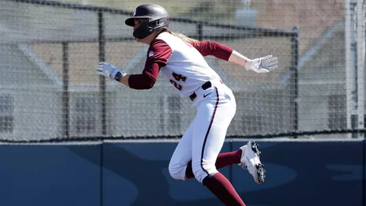 The University of Montana Grizzly softball team beats MSU Billings at a home game on April 3, 2026 in Missoula, MT.