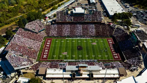 Washington-Grizzly Stadium on September 21, 2024 in Missoula, Montana.