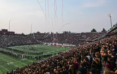 A general view of Washington-Grizzly Stadium on Sept. 6, 2025 in Missoula, Montana.