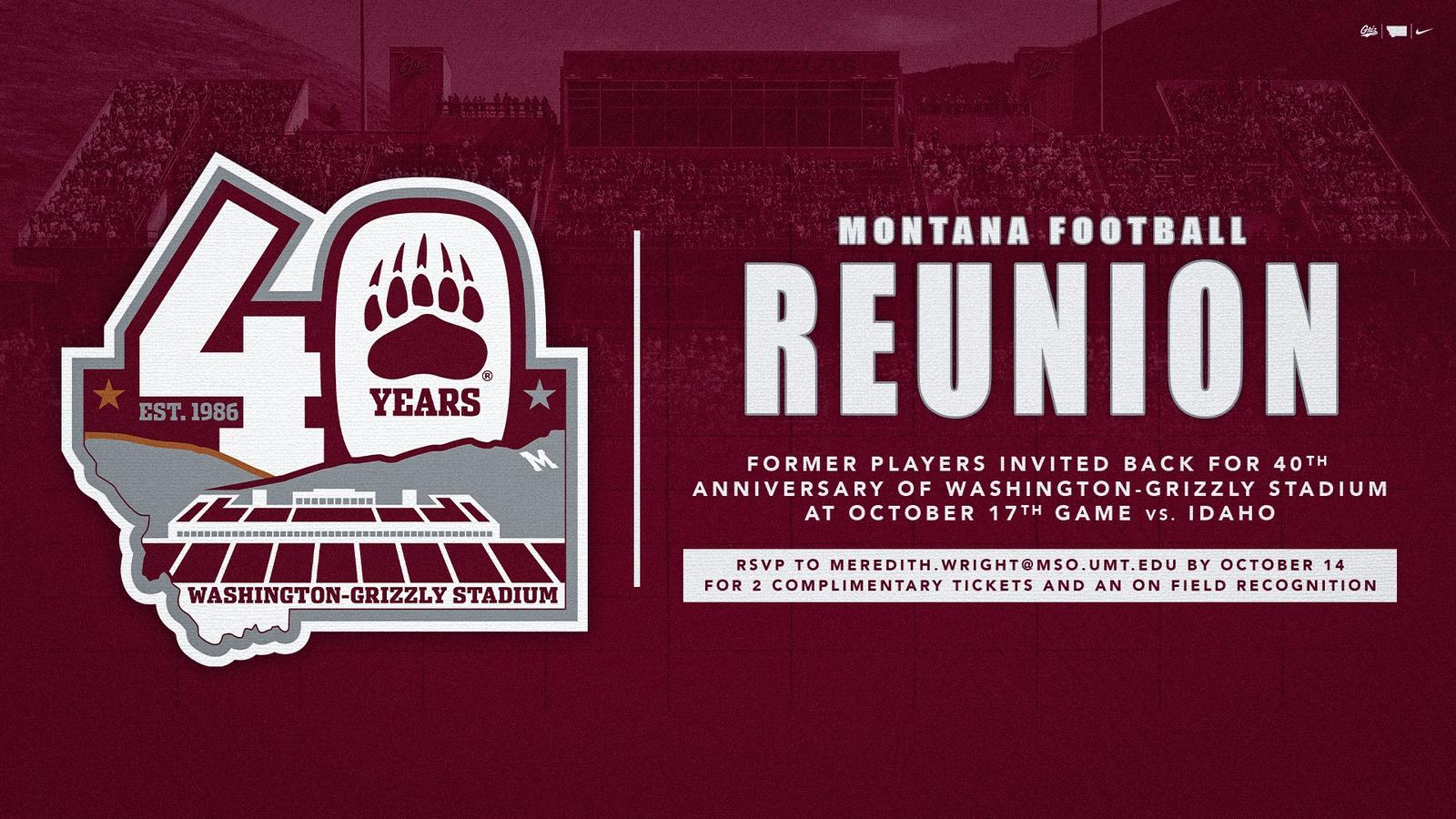 Montana football: Griz football to host player reunion weekend as part of stadium’s 40th anniversary celebration