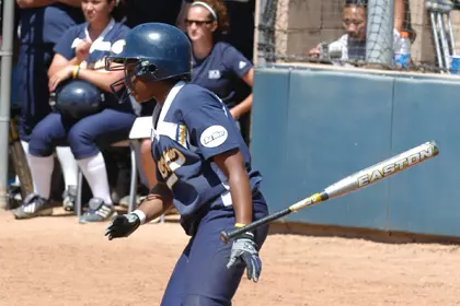 Tiana Towns running out of the batter's box