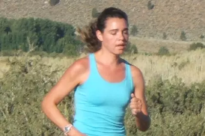 Christy Adamyk Running at Mammoth
