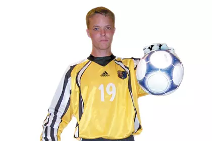 Brett Bentley Holding Ball
