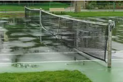 tennis courts rain out