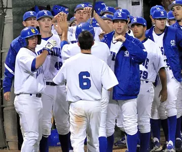 Baseball Team Homerun Celebration