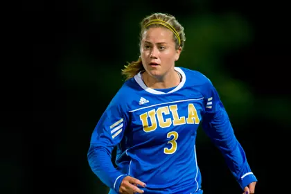 Assistant Women's Soccer Coach Lauren Barnes during her playing days at UCLA