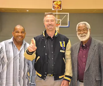 Ron Baldwin, John Green and Coach Freddy Goss at Bring Back The Past event