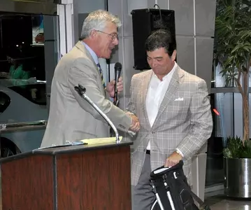 Jim Wooldridge and BMW of Riverside General Manager Tom Naso