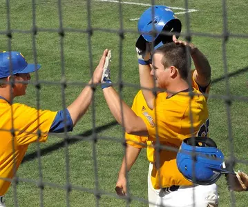 Kyle Boudreau celebrating
