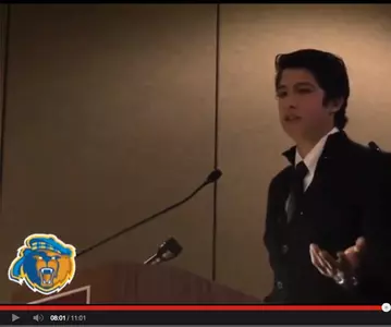 Seth Totten Speaking At The Big West Scholar Athlete Awards Breakfast
