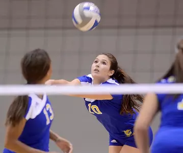 Three Players With Double-Digit Kills Leads Volleyball To 3-1 Win Over Winthrop Image