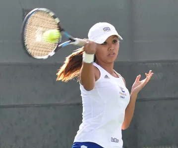 Women's Tennis Takes #1 Doubles, But Mustangs Earn Singles Sweep For 7-0 Victory Image