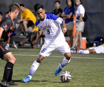 Men's Soccer Beats #8 UCLA, 2-1, In Overtime Image