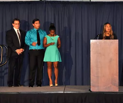 Jaslyn Gutierrez Presented With Highlanders Spirit Award