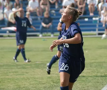 Jensen's Pair Of Goals Help Women's Soccer Rally Past Utah State Image