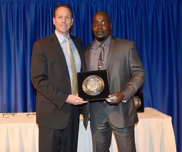 Dennis Cutts and Maurice Pullum at 2015 UC Riverside Athletics Hall of Fame