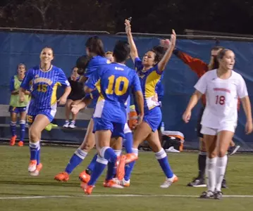 Women's Soccer Team Goal Celebration