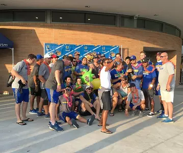 Tamica Smith Jones and Baseball Team at Welcome Back Picnic