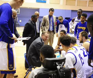 Dennis Cutts Talking With Team During Time Out