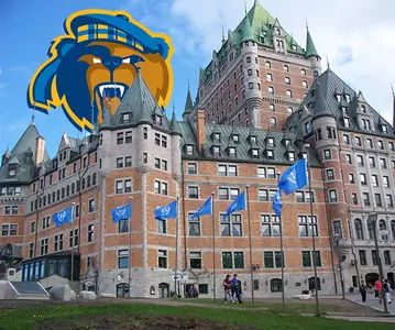 Old Quebec City With Bear Head Logo