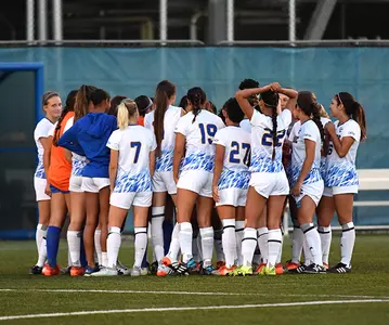Women's Soccer Team Huddle