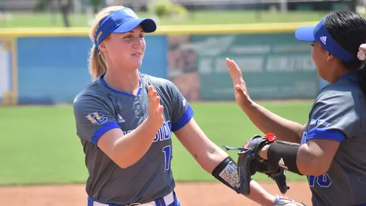Jacy Boles and Melanie Olmos High Five 2019
