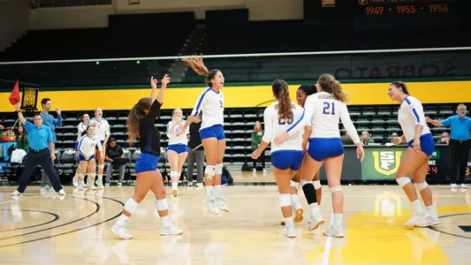 Women's Volleyball Team Celebration