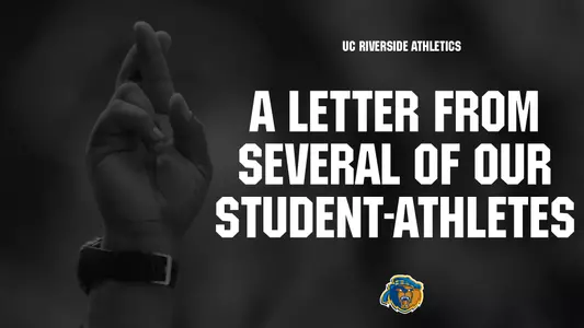 a letter from several of our student-athletes