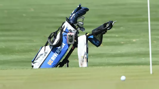 Golf bag at 2020 Big West Championship